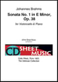 Sonata No. 1 in E Minor, Op. 38 Cello and Piano EPRINT cover